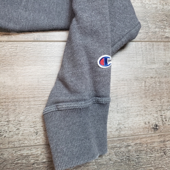 Champion Large Mens Longsleeve Sweatshirt Sweater Pullover Gray - Picture 6 of 10